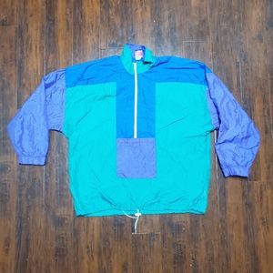 90s Vintage Aqua berry Jacket Windbreaker